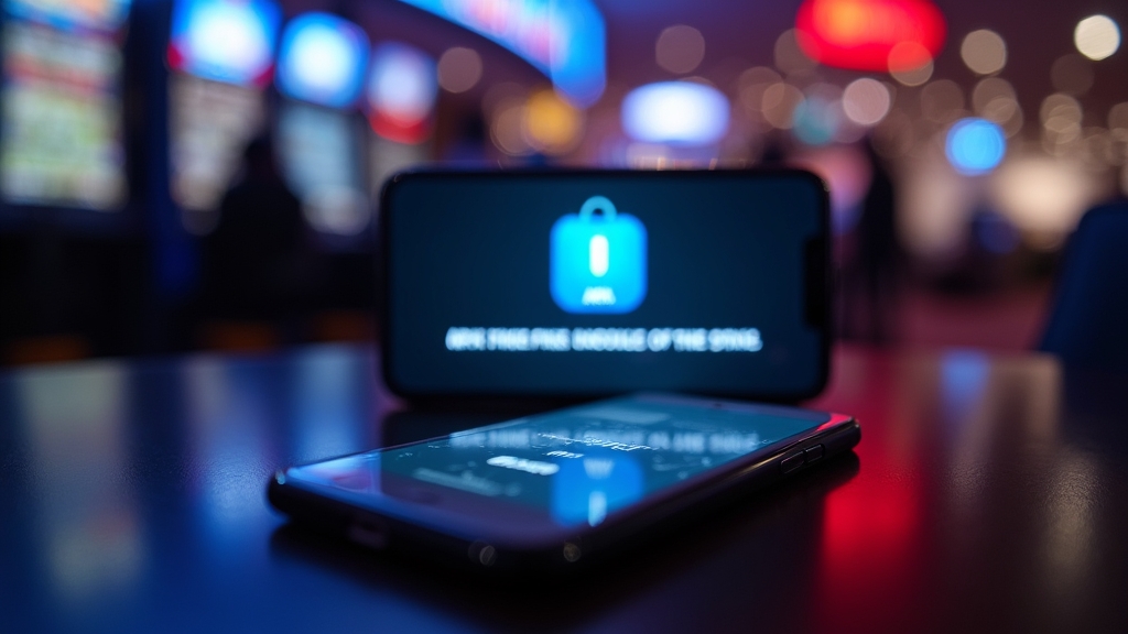 Android phone showing an APK installation prompt for a casino app